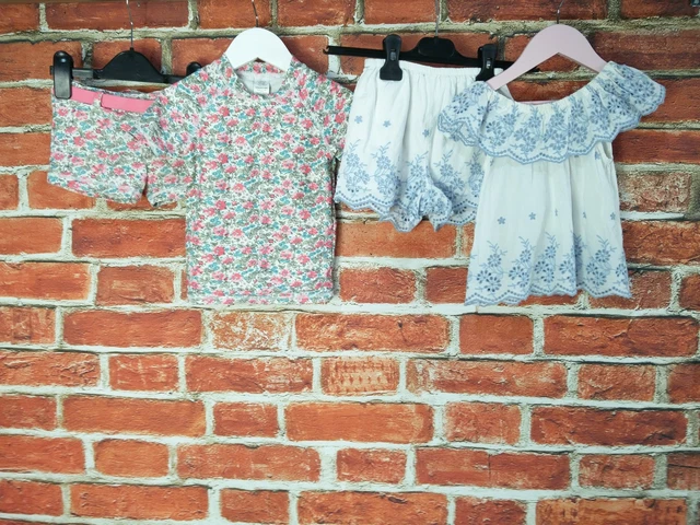 Girls Bundle Aged 2-3 Year 100% Next Matching Set Sunsafe Top Shorts Summer 98Cm