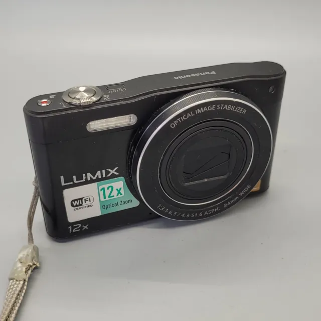Panasonic Lumix DMC-SZ8 16.0MP Compact Digital Camera Black Tested