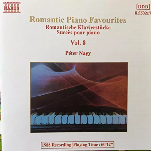 Romantic Piano Favourites, Vol.8 Peter Nagy 1988 CD Top-quality