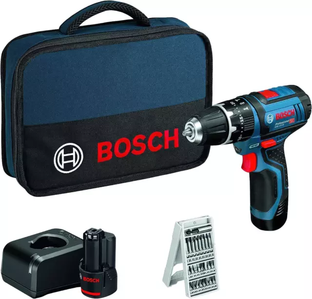 Bosch Professional 12V System GSB 12V-15 Cordless Combi Drill (incl. 2 x 2.0...