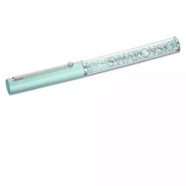 SWAROVSKI Crystalline Gloss Ballpoint Pen Green Chrome Plated