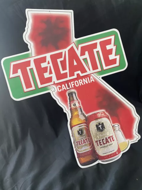 Tecate beer California TIN sign