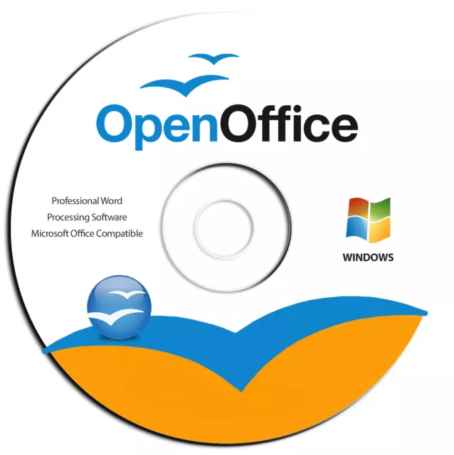 Open Office Software Suite for Windows-Word Processing-Home-Student-Business-CD