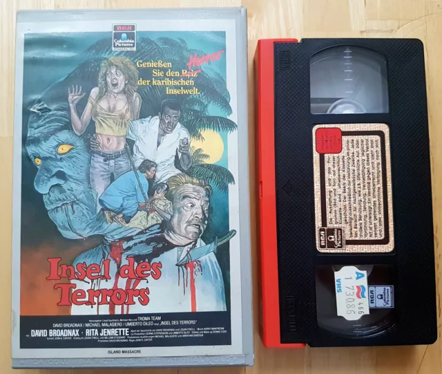 * Insel des Terrors (1984) * Island Massacre * FSK 18 * VHS Erstauflage * RCA *