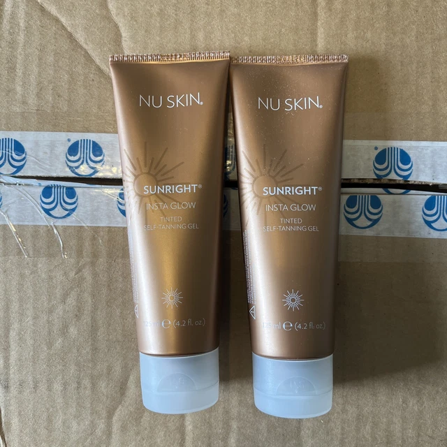 2pk Seal Nuskin Nu Skin Sunright INSTA GLOW Self Tanning Gel 4.2 fl.oz Exp:04/24