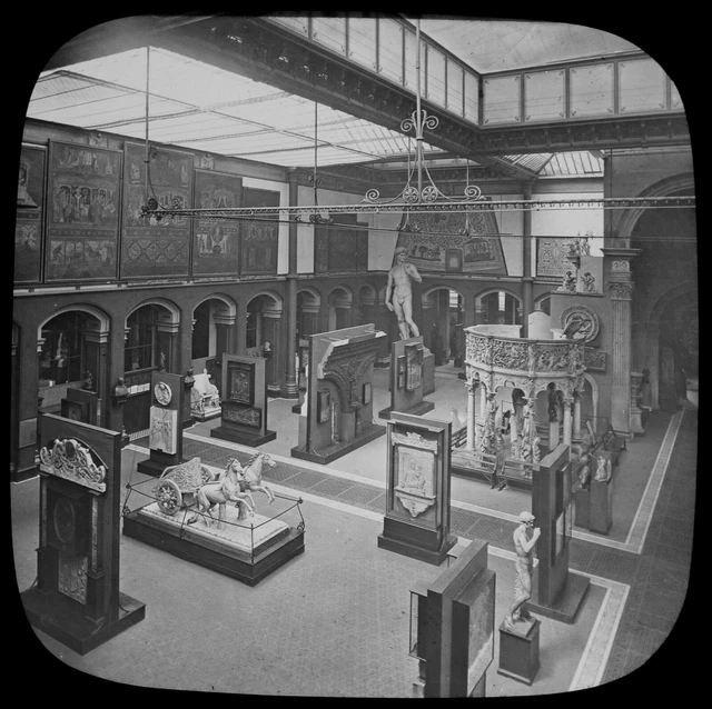 Magic Lantern Slide KENSINGTON ART MUSEUM NO76 C1888 PHOTO V&A VICTORIA & ALBERT
