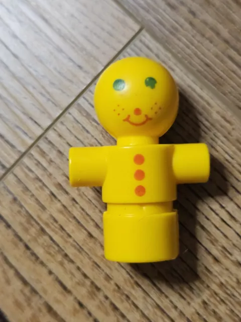 VINTAGE 1981 Tinker Toy Replacement Plastic Yellow Figure Character