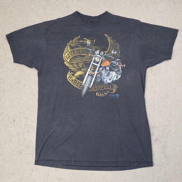 harley davidson shirt vintage mens