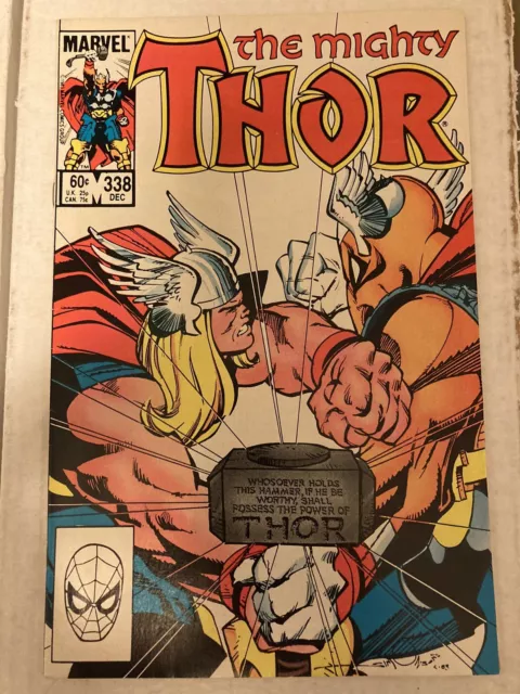 Marvel Comics The Mighty Thor #338 2nd Appearance Beta Ray Bill 1983