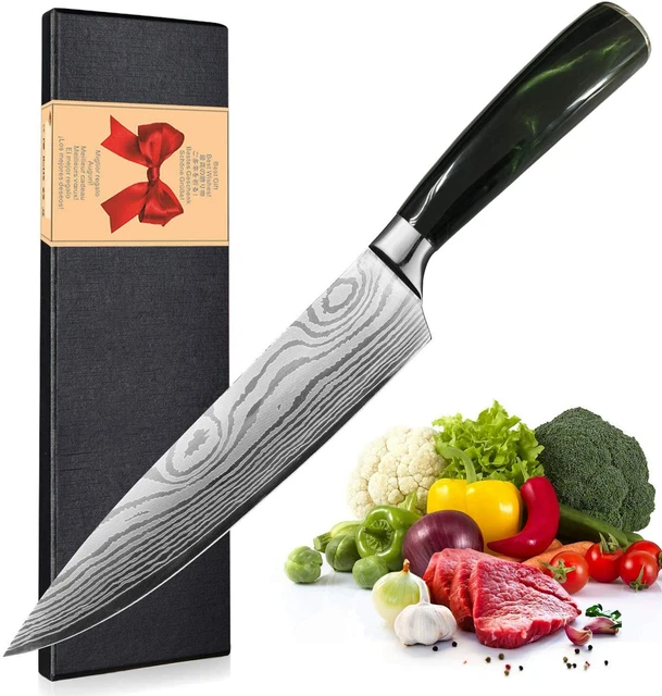 Geschenk Kochmesser Klingenlänge 20cm Küchenmesser Chefmesser aus Carbonstahl