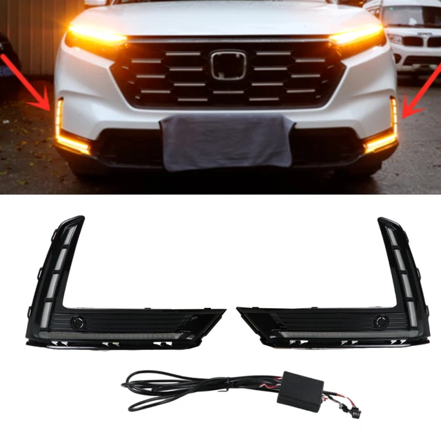 2X FOR 20232024 Honda CRV CRV LED Daytime Running Light Fog lamp DRL