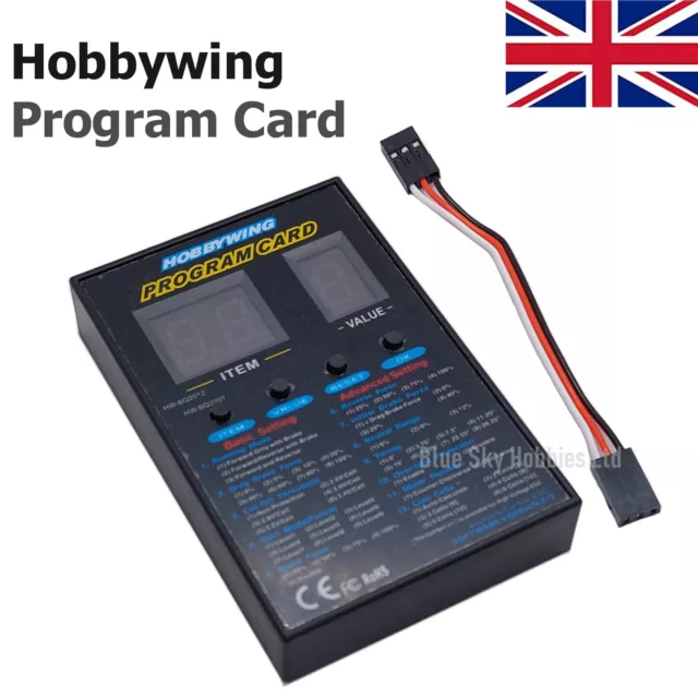 Hobbywing LED Program Card for XERUN, EZRUN, QUICRUN WP, PLATINUM Brushless ESCs