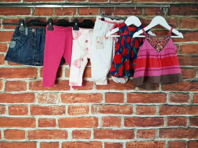 Pacchetto Bambine Bambino Età 6-9 Mesi Monsone Prossimi Leggings Top Estivo Floreale 74Cm
