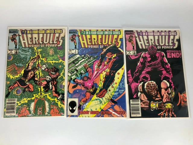 Hercules #2-4 - Lot of 3 - Marvel Comics Limited Series 1983