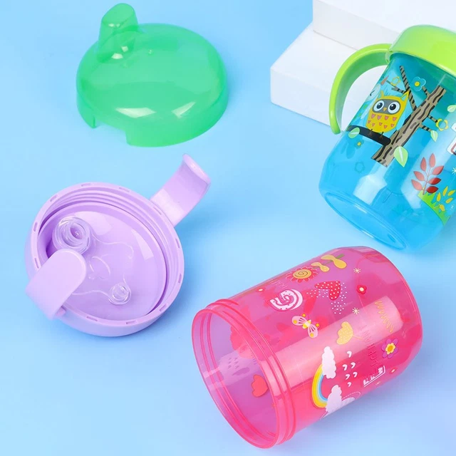 Botella de pico de pato libre de tapa de BPA vaso de aprendizaje taza de agua para beber