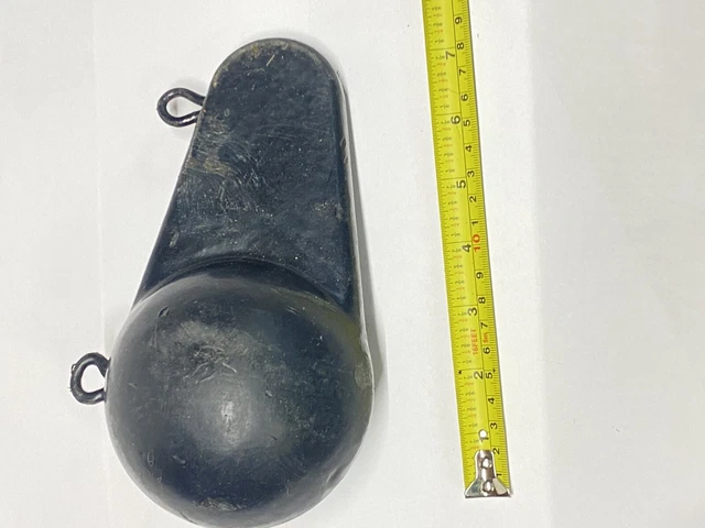 9 LB Coated Downrigger Weight Cannon Ball w Fin NEW