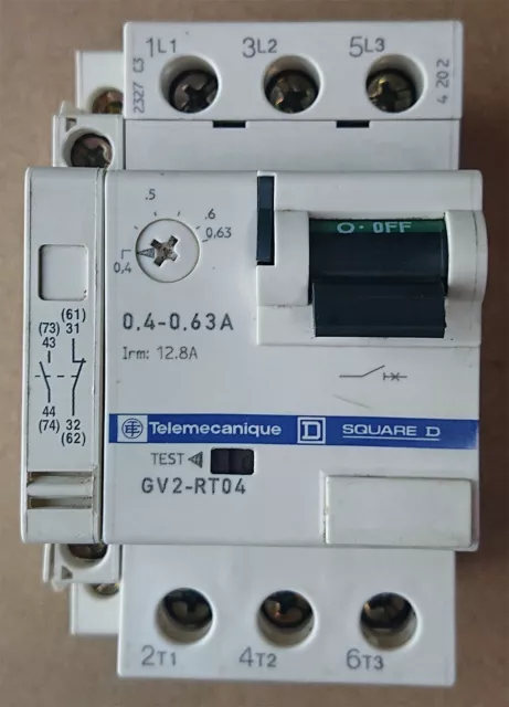 Telemecanique GV2-RTE04 motor switch 0.4-0.63A /#F I1MG 2340