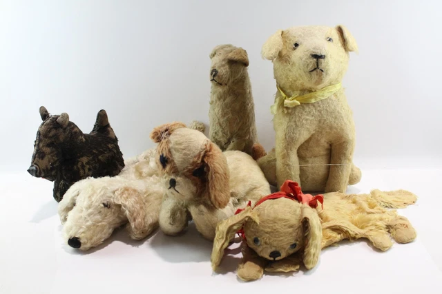 ANIMAL SOFT TOYS Vintage Dogs Mohair Merrythought Pyjama Case