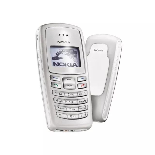 Téléphone Cellulaire Nokia 2100 Canby BAR Blanc Gsm Double Bande Jeux Usagé