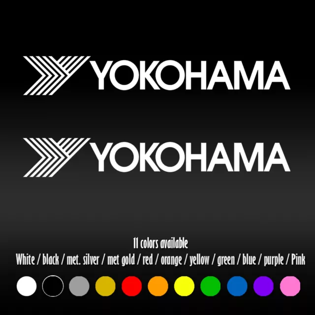 7" Yokohama Car Window Bumper Diecut Vinyl Decal sticker