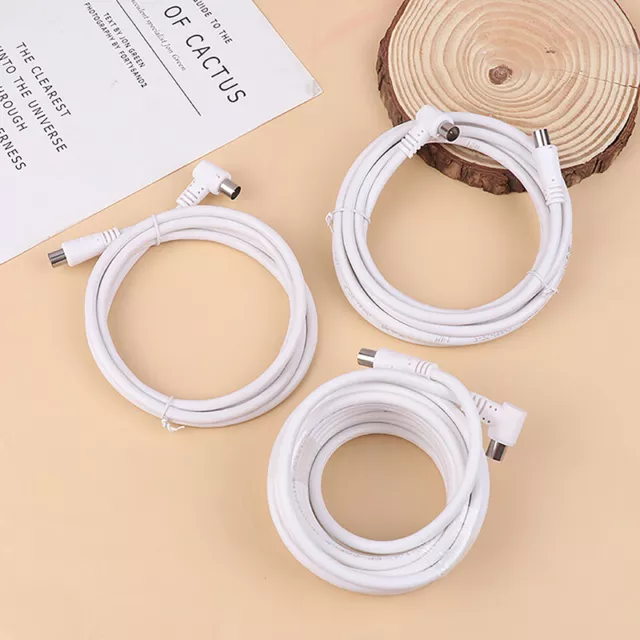 1.5/3/5M RF Quad Shield Coaxial Antenna Satellite Cable Straight Male Connect Le