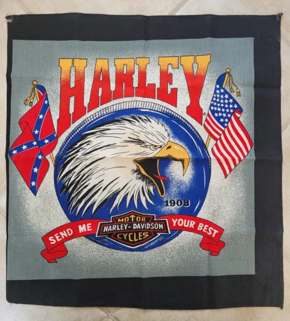 Harley Davidson Motorcycle American Eagle Bandana - 1903 Send Me Your Best USA