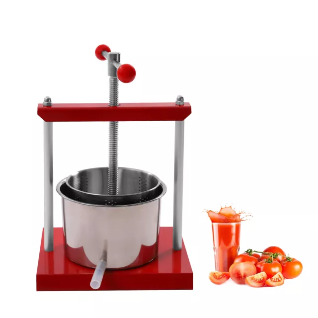 Fruit Wine Cider Press Apple Grape Crusher Juice Maker Juicer Stainless Steel