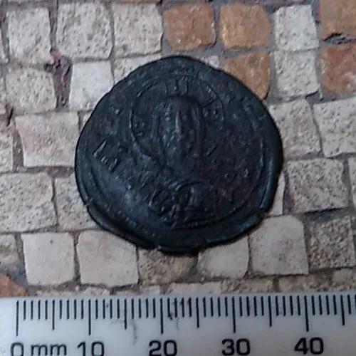1,000 yr old  Basil II the Bulgar-slayer and Constantine VIII Christ  30mm 5.95g