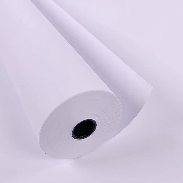 Rollo de papel de dibujo blanco 20m por 30cm