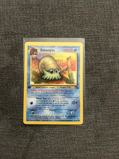 Pokemon Card Aerodactyl 16/62 Fossil 1st 1st Edition DE German NM