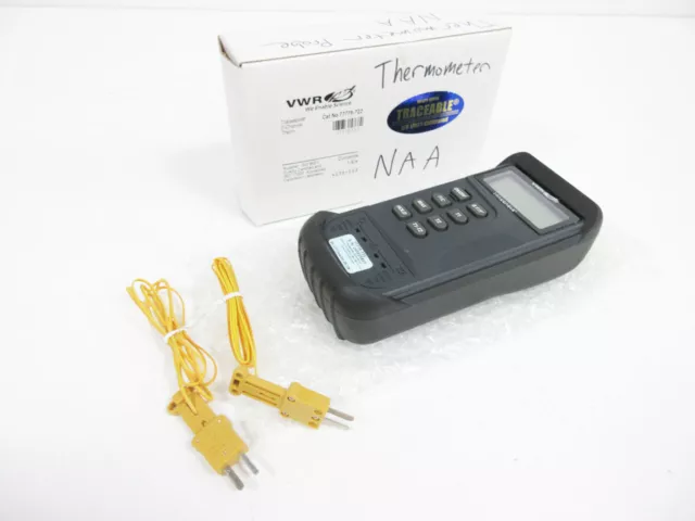 Vwr 77776-722 2-Channel Thermometer –50 To 1300°C (–58 To 2372°F)