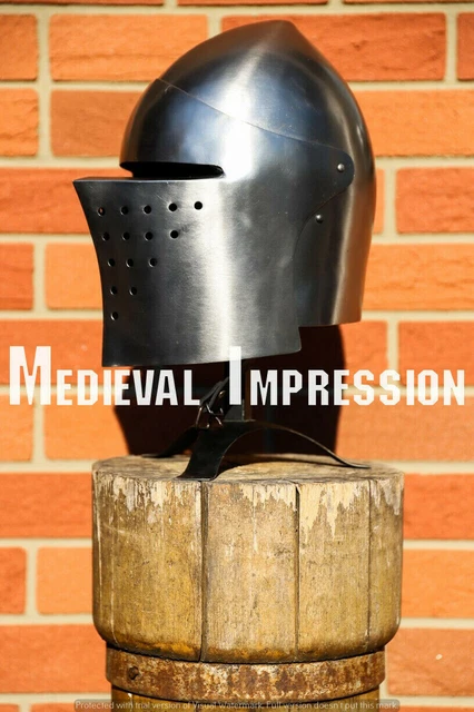 Casque de chevalier médiéval portable | Bascinet en acier