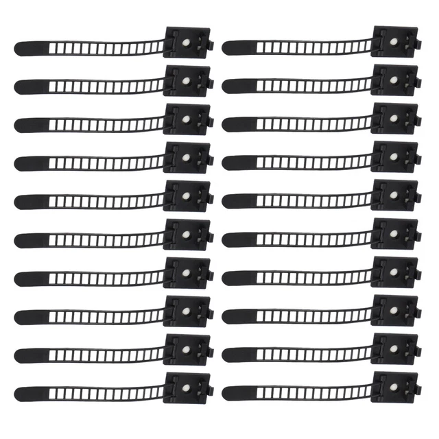 50 Pcs Verstellbare Kabelclips Kabelmanager Metallkabel Einstellbar