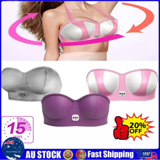 ELECTRIC BREAST MASSAGE Bra Wireless Breast Enhancement Instrument Hot  Compress $23.86 - PicClick AU