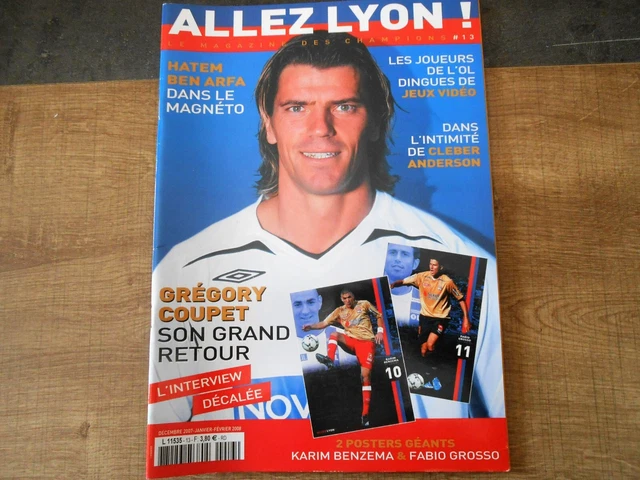 MAGAZINE ALLEZ LYON COMPLET N°14 KARIM BENZEMA avec ses 2