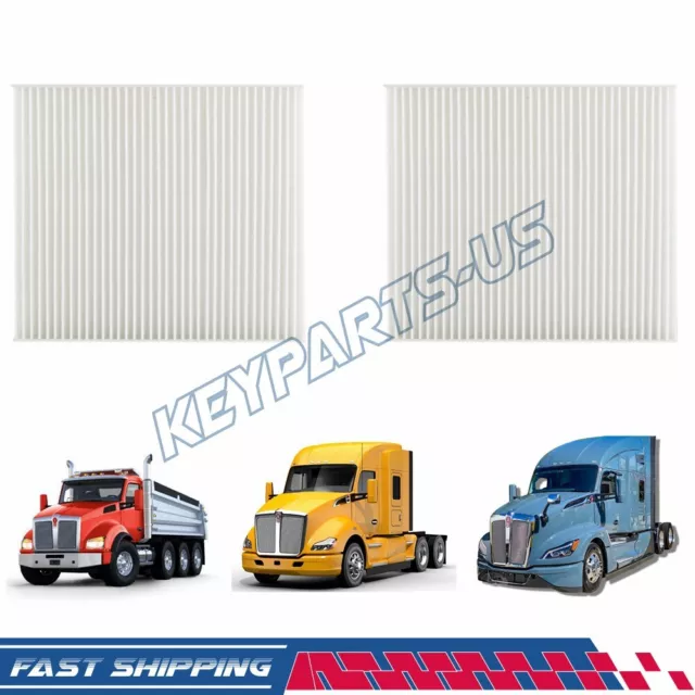 2 Pcs Cabin Air Filter For Kenworth Peterbilt Replace CAF1815P PA30093 X1987001