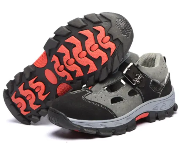 MEN'S&WOMEN'S STEEL TOE Cap Safety Work Sandals Boots Hiking Walking ...