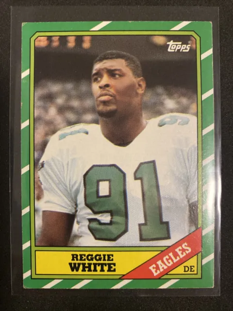 CARTE RECRUE REGGIE White 1986 Topps RC #275 Philadelphia Eagles Hall ...