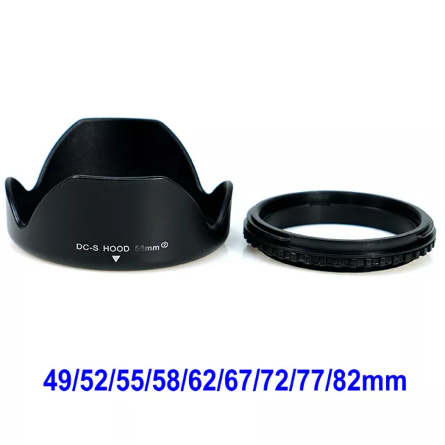 Universal Camera Flower Petal Lens Hood 49/52/55/58/62/67/72/77/82mm for Sony