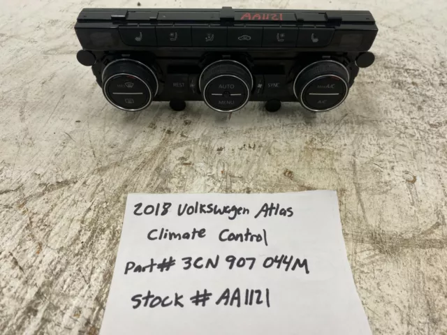 18 19 VW Atlas Riscaldamento AC A/C Climatizzatore Controllo Pannello