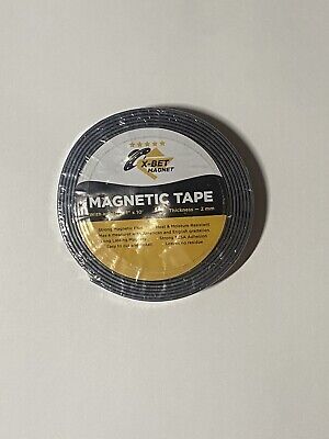 NN4) Cinta Magnética Flexible Nueva con Etiquetas - 1 Pulgada X 10 Pies Tira Magnética con Medidor