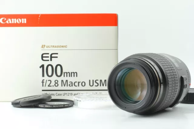 [TOP MINT in BOX w/ Filter] Canon EF 100mm F/2.8 Macro USM Prime Lens From JAPAN
