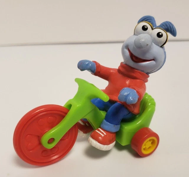 1986 McDonalds Baby Gonzo on Bike Happy Meal Toy Muppet Babies Jim Henson  Trike