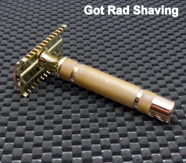 Vintage 1930's Gillette NEW Long Comb 3 Piece DE Safety Razor Clean!