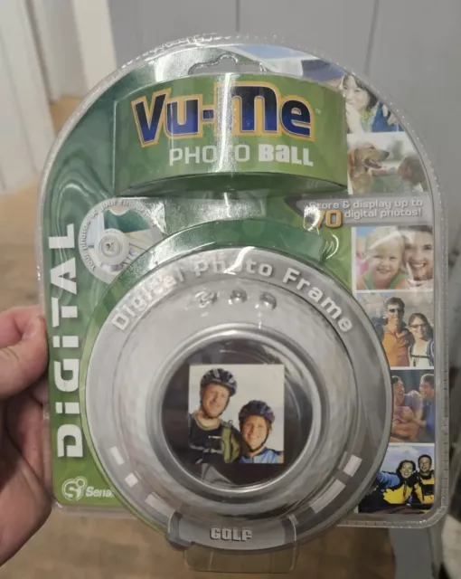 New in case Vu-Me Photo Ball Digital Golf Ball Photo Frame