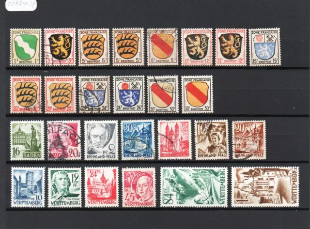 Lot de 27 timbres colonies françaises DIVERS - oblitérés & neuf* - ZFBRW27 -