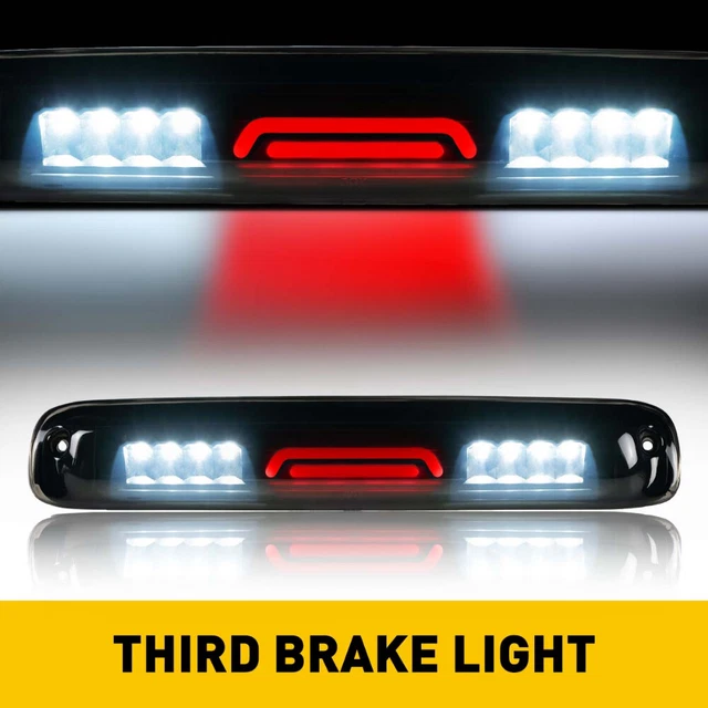 SMOKED FOR 1988-1998 Chevy C/K1500 Silverado GMC LED 3rd Brake