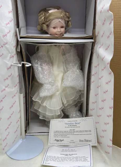 RARE "Sunday Best"  Shirley Temple Toddler Doll Collection Danbury Mint 18"