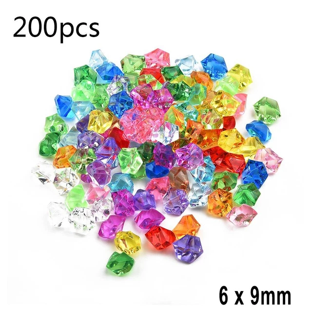 Durable Gem Pierres Glaçons Acrylique Cristal Décoration Poisson Réservoir