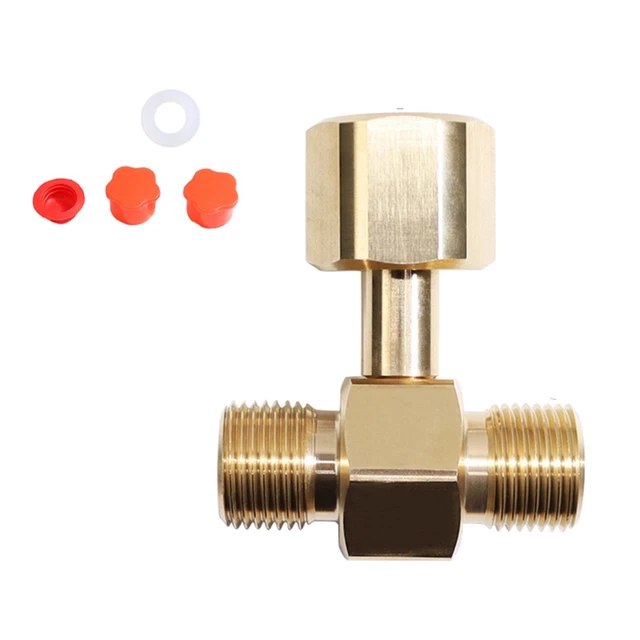 MOO Adaptateur De Remplissage De Bouteille De Co2 G1 / 2 Avec Tuyau Pour Le Remplissage Du